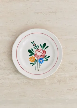 Sezane La Sélection Vintage|Assiettes à Dessert Anciennes, Fleurs Des Champs