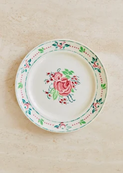 Sezane La Sélection Vintage|Assiettes à Dessert Anciennes, Fleuries