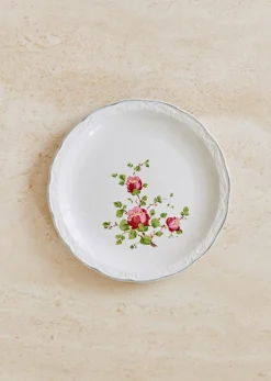 Sezane La Sélection Vintage|Assiettes à Dessert Anciennes, Fleuries
