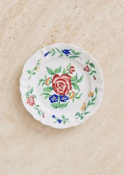 Sezane La Sélection Vintage|Assiettes à Dessert Anciennes, Fleuries