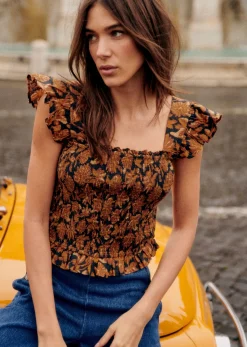 Sezane Chemises & Blouses|Blouse Elodia Dela