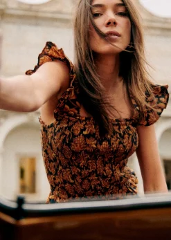 Sezane Chemises & Blouses|Blouse Elodia Dela