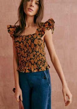 Sezane Chemises & Blouses|Blouse Elodia Dela