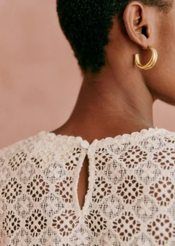 Sezane Chemises & Blouses|Blouse Lova Beige