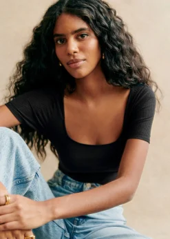 Sezane Tops & Bodies|Body Coline Noir