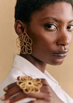 Sezane Bijoux|Bijoux|Boucles D'oreilles Helena Doré