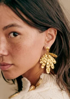 Sezane Bijoux|Bijoux|Boucles D'oreilles Jordane Doré