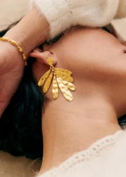 Sezane Bijoux|Bijoux|Boucles D'oreilles Jordane Doré