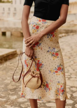 Sezane Paniers & Pochettes|Bourse Mini Zélie Raphia Naturel