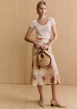Sezane Paniers & Pochettes|Bourse Zélie Raphia Naturel