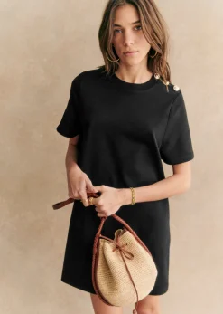 Sezane Paniers & Pochettes|Bourse Zélie Raphia Naturel