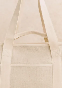 Sezane Lifestyle|Le Bain|Cabas Ecru Multicolore