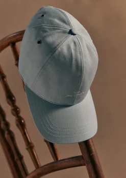 Sezane Accessoires|Casquette Vue Sur Mer Bleu