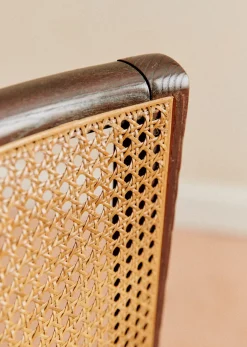 Sezane La Sélection Vintage|Chaise En Cannage Vintage Chêne teinté