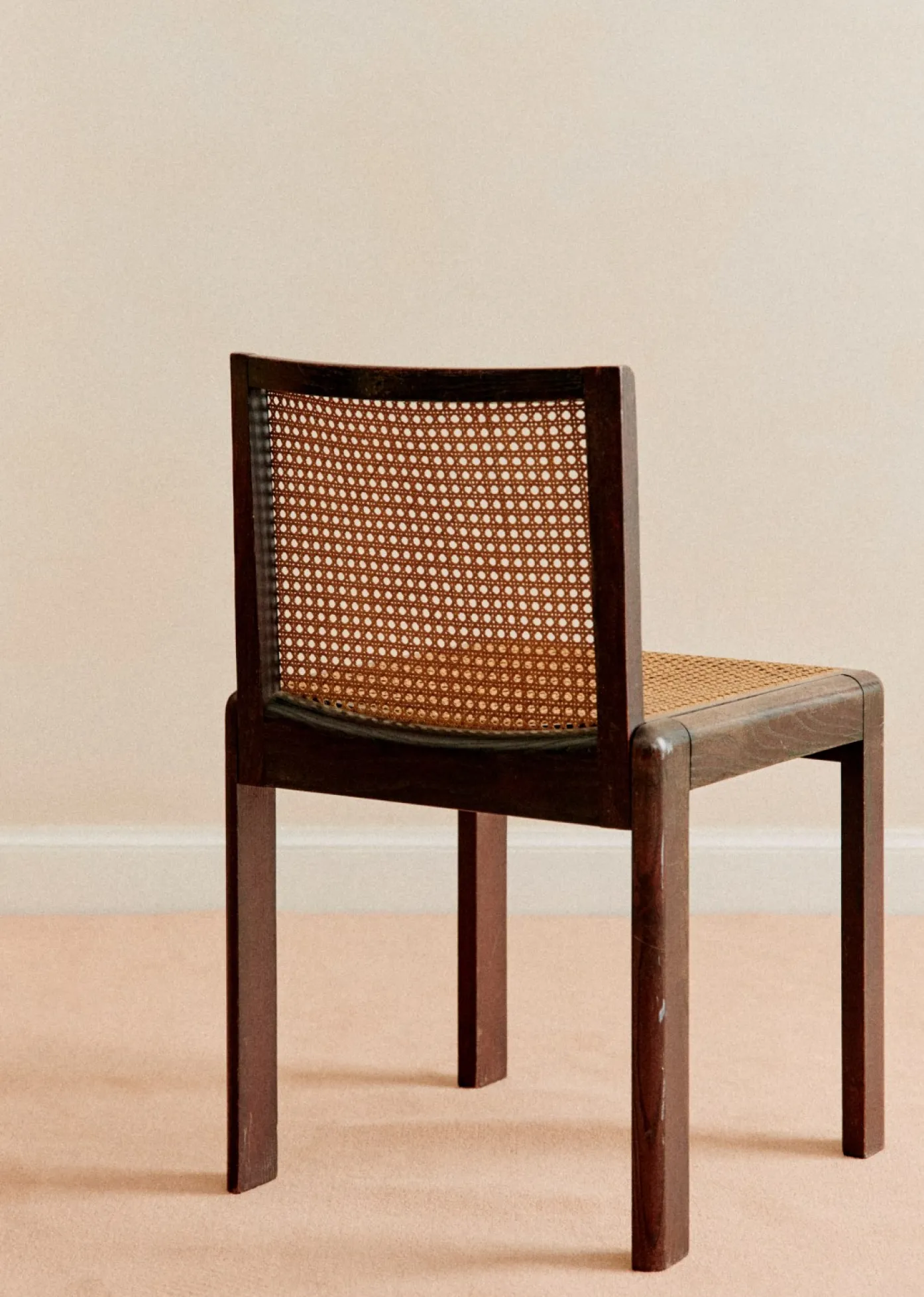 Sezane La Sélection Vintage|Chaise En Cannage Vintage Chêne teinté