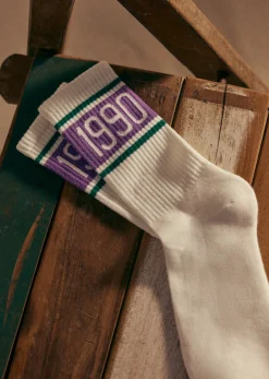 Sezane Accessoires|Chaussettes 1990 Écru