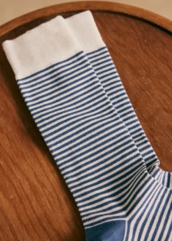 Sezane Accessoires|Chaussettes Pack Kitts Bleu Acier