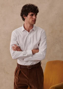Sezane Costumes|Chemises formelles|Chemise Allen Pinpoint Blanc
