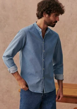 Sezane Denim|Chemises denim|Chemise Benny Denim Clair