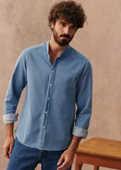 Sezane Denim|Chemises denim|Chemise Benny Denim Clair