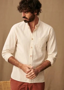 Sezane Chemises rayures|Chemises coton lin|Chemise Charlie Coton Lin