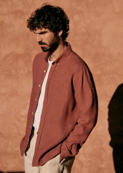 Sezane Chemises lin|Le Bain|Chemise Charlie Lin