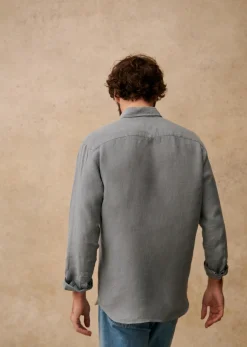 Sezane Chemises lin|Le Bain|Chemise Charlie Lin