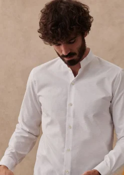 Sezane Costumes|Chemises formelles|Chemise Edgar Pinpoint Blanc