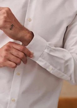 Sezane Costumes|Chemises formelles|Chemise Edgar Pinpoint Blanc