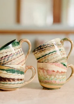 Sezane Les Invités|La Vaisselle|Coffret De 4 Tasses - Florence Girod Terre Mêlée