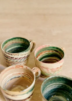 Sezane Les Invités|La Vaisselle|Coffret De 4 Tasses - Florence Girod Terre Mêlée