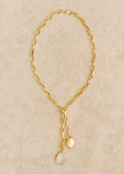 Sezane Bijoux|Bijoux|Collier Arya Doré Transparent
