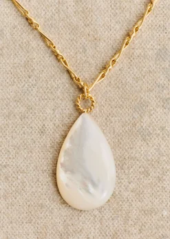 Sezane Bijoux|Bijoux|Collier Gwenael Nacre Doré