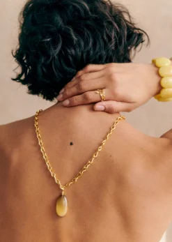 Sezane Bijoux|Bijoux|Collier Houria Kaki