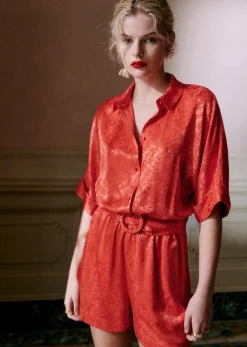 Sezane Combinaisons|Tous les Pantalons & Combinaisons|Combinaison Joan Tangerine