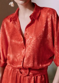 Sezane Combinaisons|Tous les Pantalons & Combinaisons|Combinaison Joan Tangerine