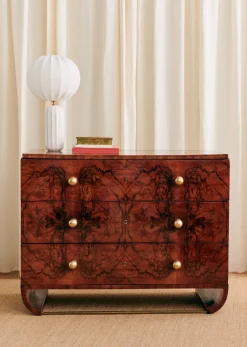 Sezane La Sélection Vintage|Commode Italienne Années 1960 Rose de noyer