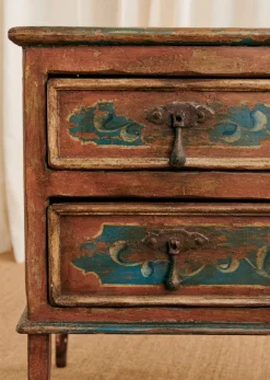Sezane La Sélection Vintage|Commode Italienne Décorée Vintage Teck
