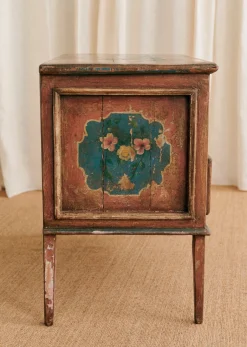Sezane La Sélection Vintage|Commode Italienne Décorée Vintage Teck