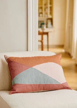 Sezane Les Tissus|Coussin Brodé -  Grand Modèle