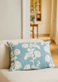 Sezane Les Tissus|Coussin Brodé -  Grand Modèle