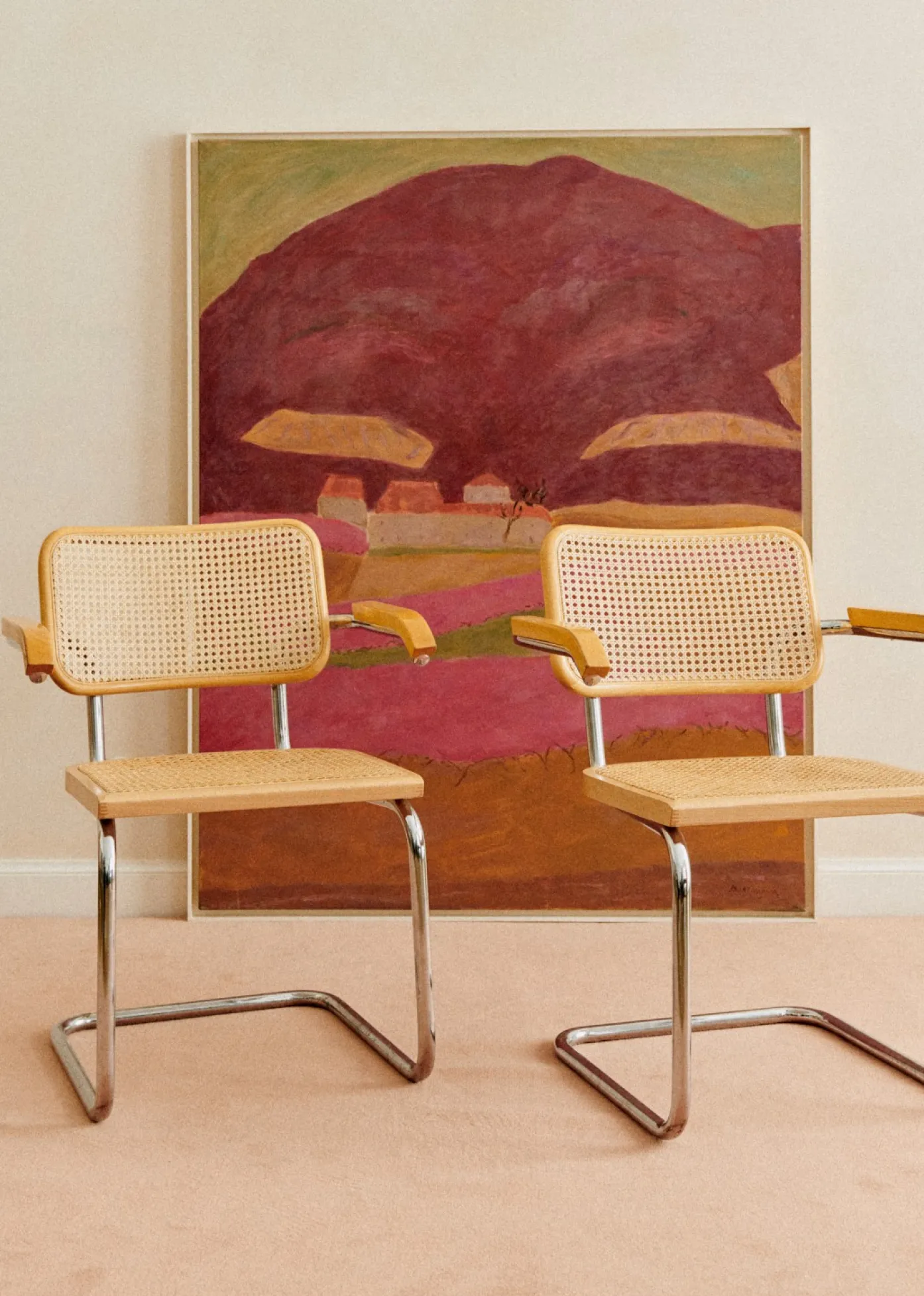 Sezane La Sélection Vintage|Fauteuil Vintage Cesca Par Marcel Breuer Hêtre et acier tubulaire