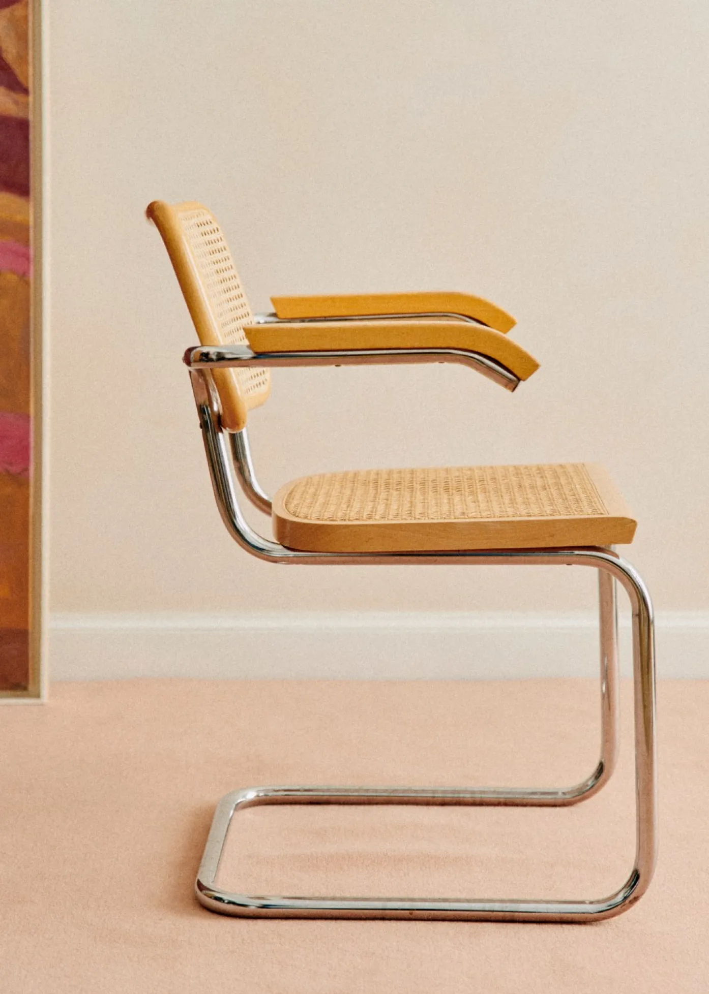 Sezane La Sélection Vintage|Fauteuil Vintage Cesca Par Marcel Breuer Hêtre et acier tubulaire