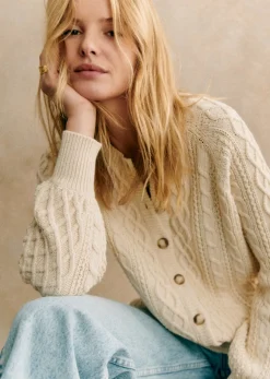 Sezane Maille|Gilet Andie Ficelle