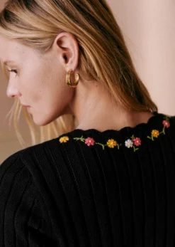 Sezane Maille|Gilet Iliana Noir