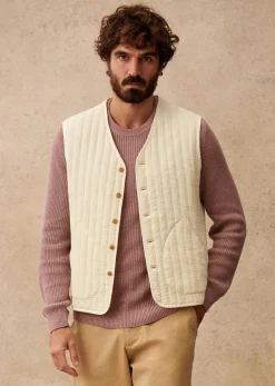 Sezane Vestes coton|Cardigans & Gilets|Gilet Knox Écru