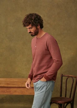 Sezane Col tunisien|T-shirt manches longues|Henley Spike