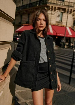 Sezane Jupes & Shorts|Jupe Calvi Noir