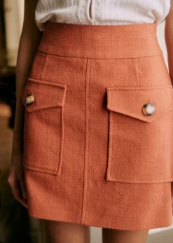 Sezane Jupes & Shorts|Jupe Gillyne Brique