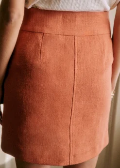 Sezane Jupes & Shorts|Jupe Gillyne Brique
